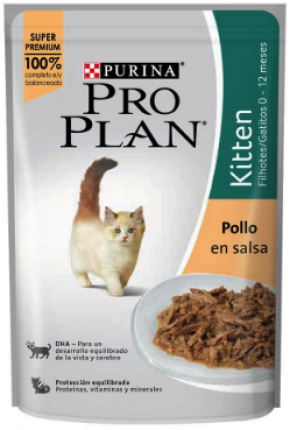 Purina Pro Plan Alimento húmedo Kitten - Pollo en Salsa 85g Para Gato